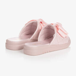 Angel's Face-شبشب سلايدرز جلد صناعي ومطاط لون زهري للبنات | Childrensalon Outlet