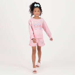 Angel's Face-Girls Pink Butterfly Cotton Shorts | Childrensalon Outlet