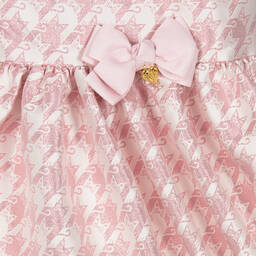 Angel's Face-Girls Pink Cat Houndstooth Jacquard Dress | Childrensalon Outlet