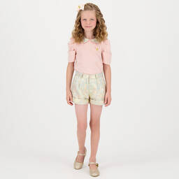 Angel's Face-بلوز قطن جيرسي لون زهري للبنات | Childrensalon Outlet