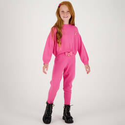 Angel's Face-Girls Pink Diamanté Wings Sweater | Childrensalon Outlet