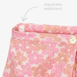 Angel's Face-Розовые жаккардовые шорты с цветочным узором | Childrensalon Outlet