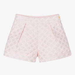 Angel's Face-Girls Pink Flower Jacquard Shorts | Childrensalon Outlet