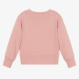 Angel's Face-سويتشيرت قطن جيرسي لون زهري للبنات | Childrensalon Outlet