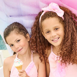 Angel's Face-Girls Pink Headband | Childrensalon Outlet