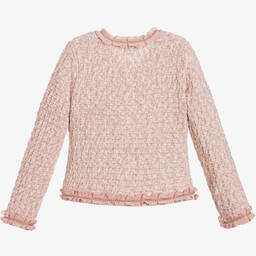 Angel's Face-Girls Pink Knitted Jacket | Childrensalon Outlet