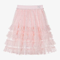 Angel's Face-Girls Pink Midi Tulle Skirt | Childrensalon Outlet