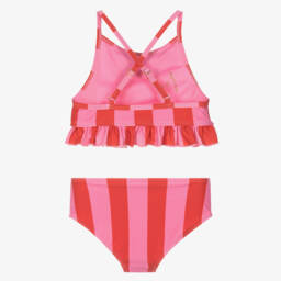 Angel's Face-Girls Pink & Red Striped Tankini (UPF50+) | Childrensalon Outlet