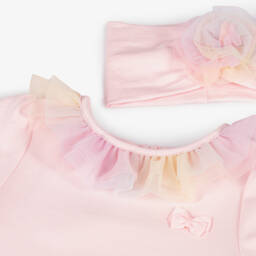 Angel's Face-Girls Pink Ruffled Collar Set | Childrensalon Outlet