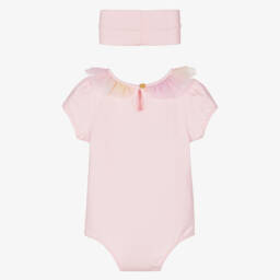 Angel's Face-Girls Pink Ruffled Collar Set | Childrensalon Outlet