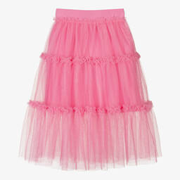 Angel's Face-Розовая юбка миди из тюля | Childrensalon Outlet