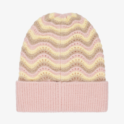 Angel's Face-Girls Pink & Yellow Knit Hat | Childrensalon Outlet