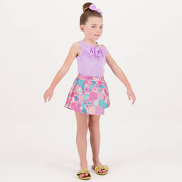 Angel's Face-Girls Purple Cotton Sleeveless Top | Childrensalon Outlet