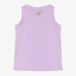 Angel's Face-Girls Purple Cotton Sleeveless Top | Childrensalon Outlet