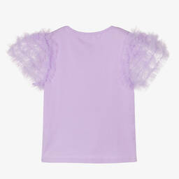 Angel's Face-Girls Purple Cotton &Tulle T-Shirt | Childrensalon Outlet