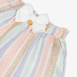 Angel's Face-Girls Rainbow Stripe Jacquard Shorts | Childrensalon Outlet