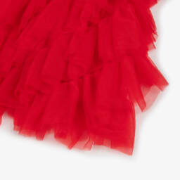 Angel's Face-Girls Red Jersey and Tulle Dress | Childrensalon Outlet