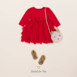 Angel's Face-Girls Red Jersey and Tulle Dress | Childrensalon Outlet