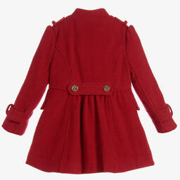 Angel's Face-Girls Red Military Coat  | Childrensalon Outlet