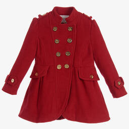 Girls military coat cheap