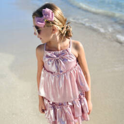 Angel's Face-Юбка с рюшами для девочек розовая с блеском | Childrensalon Outlet