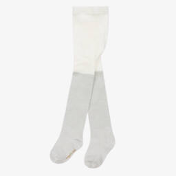 Angel's Face-Серебристые хлопковые колготки с блестками | Childrensalon Outlet