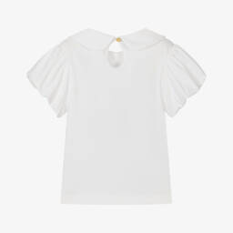 Angel's Face-Girls Snowdrop Cotton Bow Top | Childrensalon Outlet