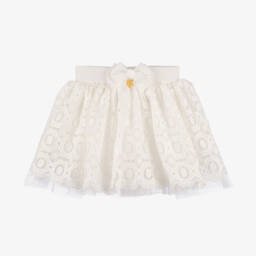 Angel's Face-Юбка из кружева Snowdrop с бантом для девочек | Childrensalon Outlet