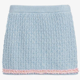Angel's Face-Girls Soft Blue Frilled Skirt | Childrensalon Outlet