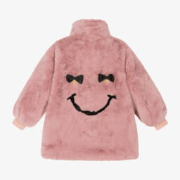 Angel's Face-Girls Soft Pink Fur Jacket | Childrensalon Outlet