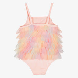 Angel's Face-Girls Soft Pink Ruffle Swimsuit | Childrensalon Outlet