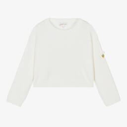 انجلز فيس-بلوفر مزيج فيسكوز لون أبيض مزين بديامنتي | Childrensalon Outlet