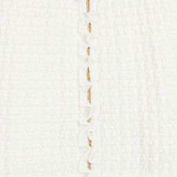 Angel's Face-تنورة قطن محبوك و شيفون لون أبيض | Childrensalon Outlet