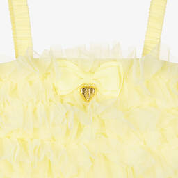 Angel's Face-Girls Yellow Jersey & Tulle Vest Top | Childrensalon Outlet