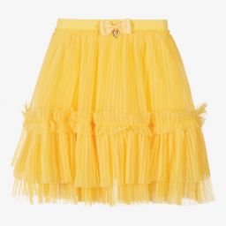 ★DIADORA★ Fleur Tutu Skirt YELLOW D5222TSK90YLL Angel's Face - Girls Yellow Tulle Skirt | Childrensalon Outlet