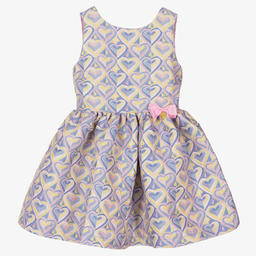 Angel's Face-Pink & Blue Heart Dress | Childrensalon Outlet