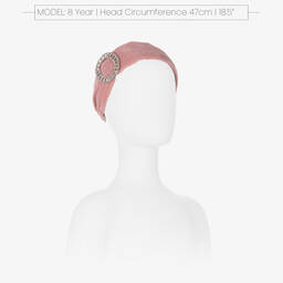 Angel's Face-Pink Velvet Brooch Hairband | Childrensalon Outlet