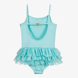 Angel's Face-Эксклюзивный голубой купальник с цветами и рюшами для подростков | Childrensalon Outlet