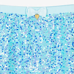 Angel's Face-Teen Girls Aqua Blue Sequin Skirt | Childrensalon Outlet