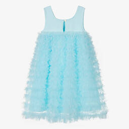 Angel's Face-Teen Girls Aqua Blue Tulle Dress | Childrensalon Outlet