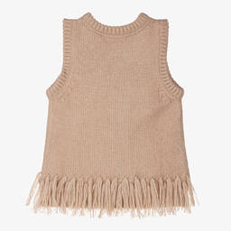 Angel's Face-سليب أوفر مزيج أكريليك محبوك لون بيج | Childrensalon Outlet