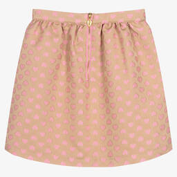 Angel's Face-Teen Girls Beige & Pink Hearts Skirt | Childrensalon Outlet