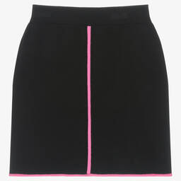 Angel's Face-Teen Girls Black & Pink Knitted Skirt | Childrensalon Outlet