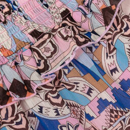 انجلز فيس-بلوزة شيفون لون أزرق بطبعة ورود للمراهقات | Childrensalon Outlet