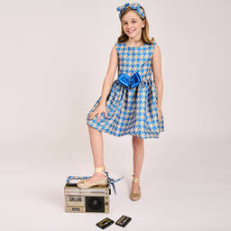 Angel's Face-Сине-золотистое платье для девочек-подростков | Childrensalon Outlet