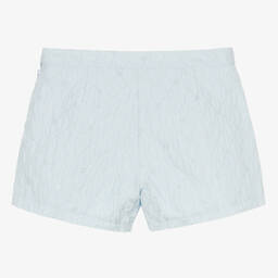 Angel's Face-Teen Girls Blue Jacquard Flower Shorts | Childrensalon Outlet