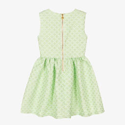Angel's Face-Teen Girls Green Floral Brocade Dress | Childrensalon Outlet