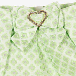 Angel's Face-Teen Girls Green Floral Brocade Skirt | Childrensalon Outlet