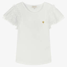 Angel's Face-Teen Girls Lace Flutter Sleeve Top | Childrensalon Outlet