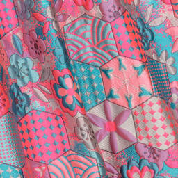 Angel's Face-Teen Girls Pink & Blue Jacquard Dress | Childrensalon Outlet